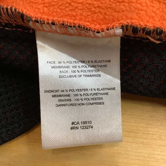 LOLE Orange Soft Shell Fleece Lined Snow Pants Size M - Picture 13 of 16